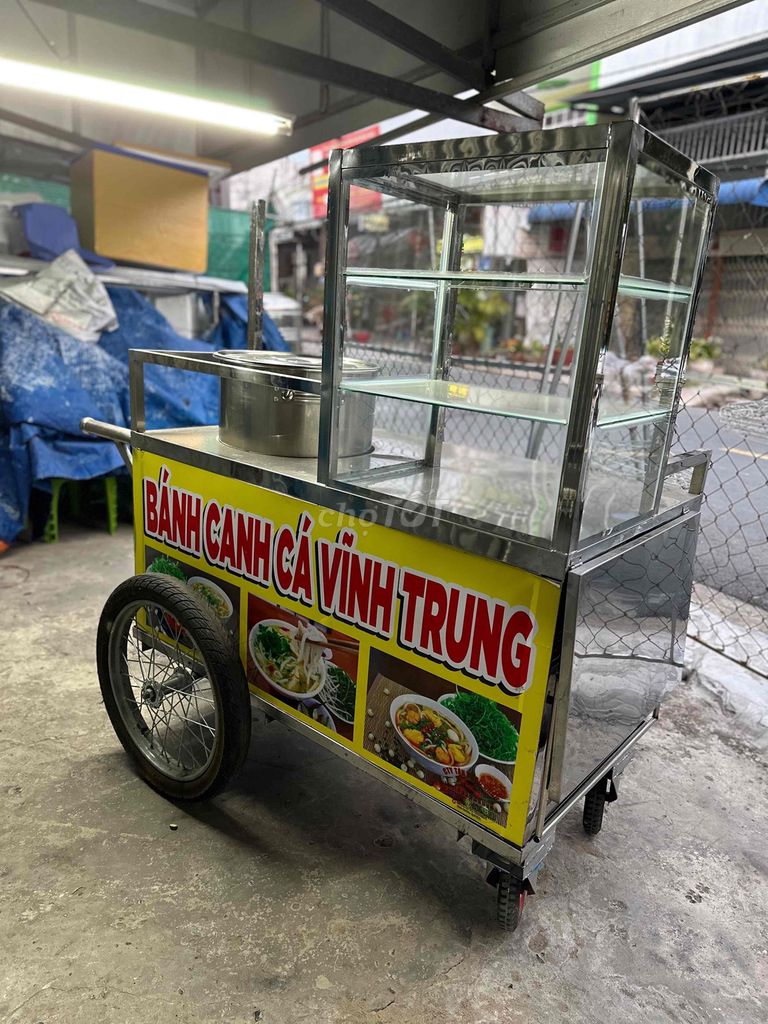 Xe đẩy bán đồ ăn Inox còn rất mới. Mua bán Đồ chuyên dụng, Giống nuôi trồng tại Thành phố Long Xuyên An Giang được đăng bởi Thuận hình 1