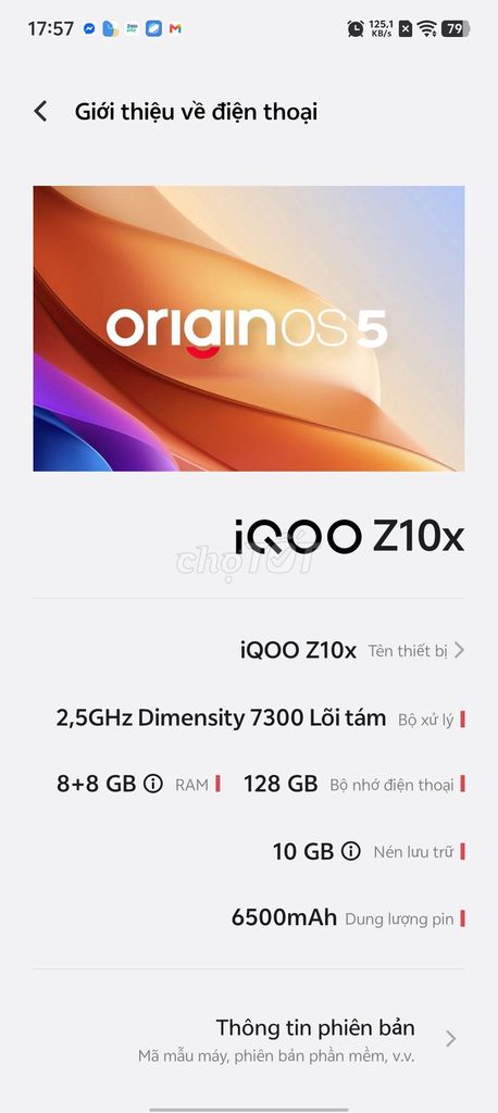 iQOO Z10x 8+8GB 128GB Đen. Mua bán Điện thoại tại Quận 5 Tp Hồ Chí Minh được đăng bởi Hội Đồ Điện Tử hình 1