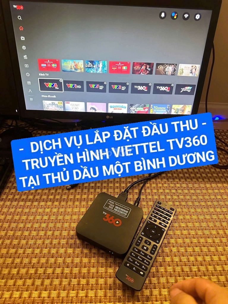 Dịch vụ lắp đặt đầu thu Viettel TV360  tivi box BD. Dịch vụ tại Thành phố Thủ Dầu Một Bình Dương được đăng bởi Phước Bình Dương hình 1