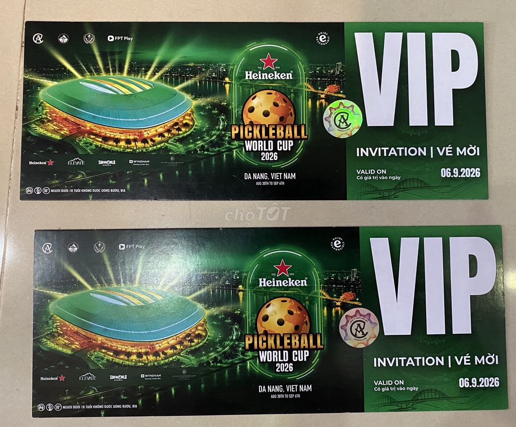 Vé Pickleball World Cup 2026 Đà Nẵng VIP