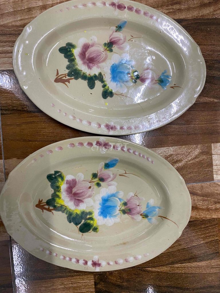 Dĩa Gốm sứ Kem Cổ điển Hoa đào. Mua bán Nội thất, đồ gia dụng khác tại Huyện Long Phú Sóc Trăng được đăng bởi Trương Hoàng Nam hình 1
