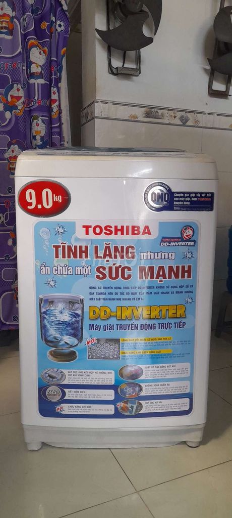 Bán máy giặt Toshiba 9kg inverter,bh 4 tháng