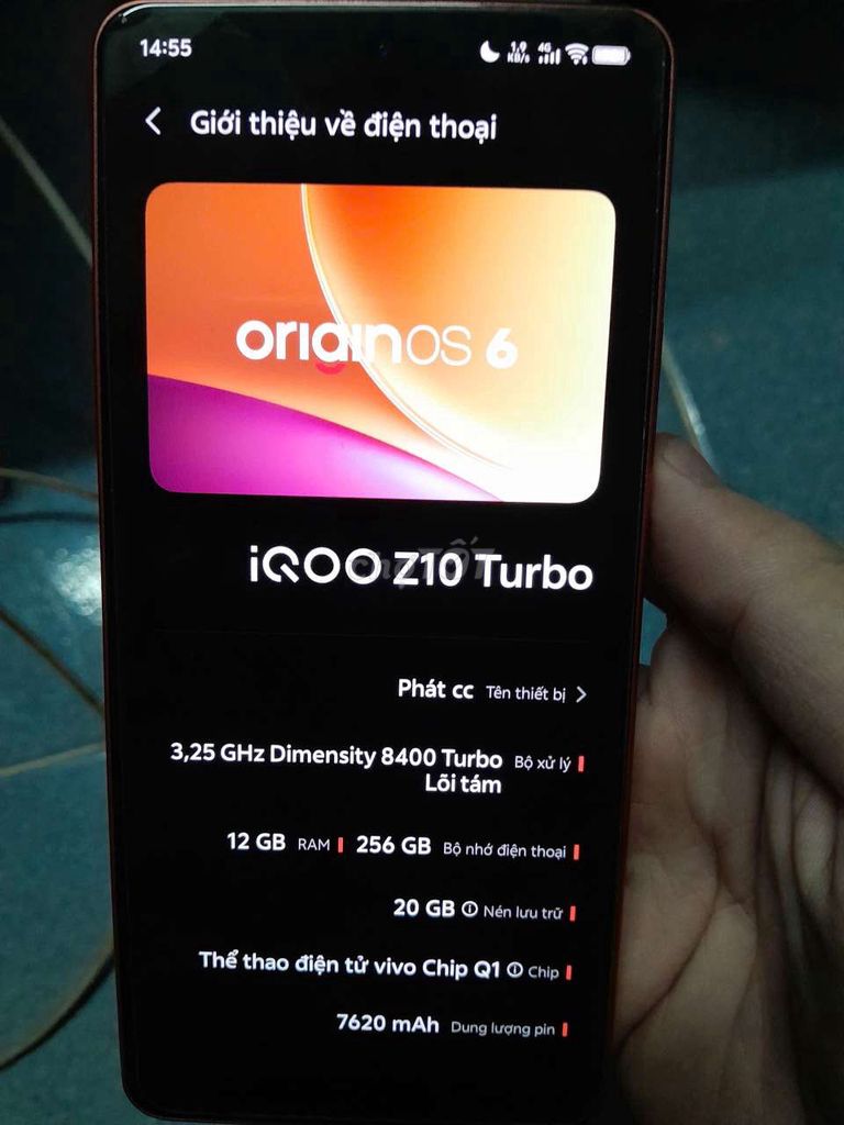 iQOO z10 turbo 12/256gb. Mua bán Điện thoại tại Quận Tân Bình Tp Hồ Chí Minh được đăng bởi Phat Hoang hình 1