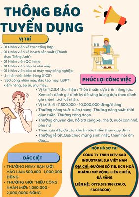 CÔNG TY TNHH MTV KAD INDUSTRIAL S.A VIỆT NAM