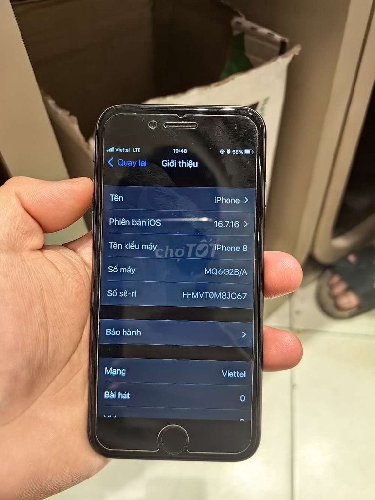 iPhone 8 Đen 64GB pin mới 100. Mua bán Điện thoại tại Thị xã Từ Sơn Bắc Ninh được đăng bởi Chu Tước hình 1
