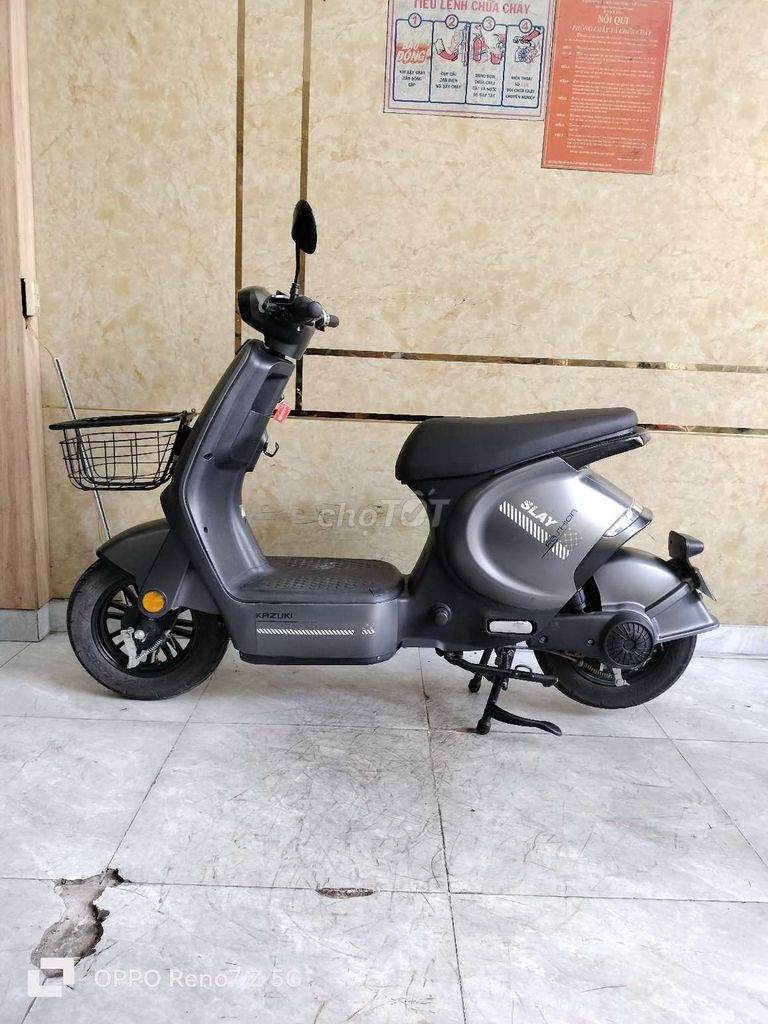 Xe điện Kazuki Xám, Mới 2025, Bình Sạc Đủ