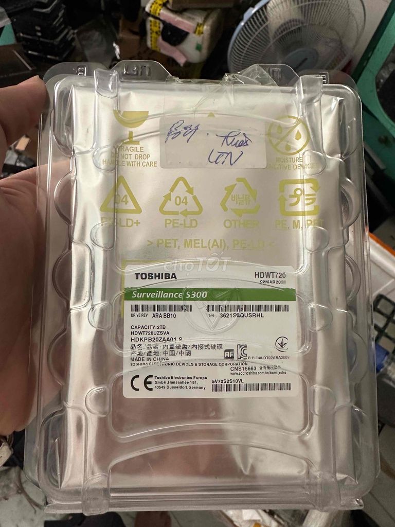 Ổ cứng HDD Toshiba Surveillance S300 2TB. Mua bán Linh kiện (RAM, Card...) tại Thành phố Thủ Đức Tp Hồ Chí Minh được đăng bởi Trịnh Văn Thuận hình 1
