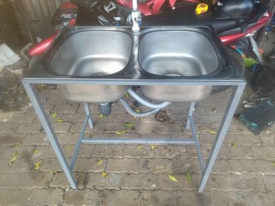 Bồn rửa chén inox đôi. Mua bán Nội thất, đồ gia dụng khác tại Quận Bình Thạnh Tp Hồ Chí Minh được đăng bởi Cảnh Phạm 