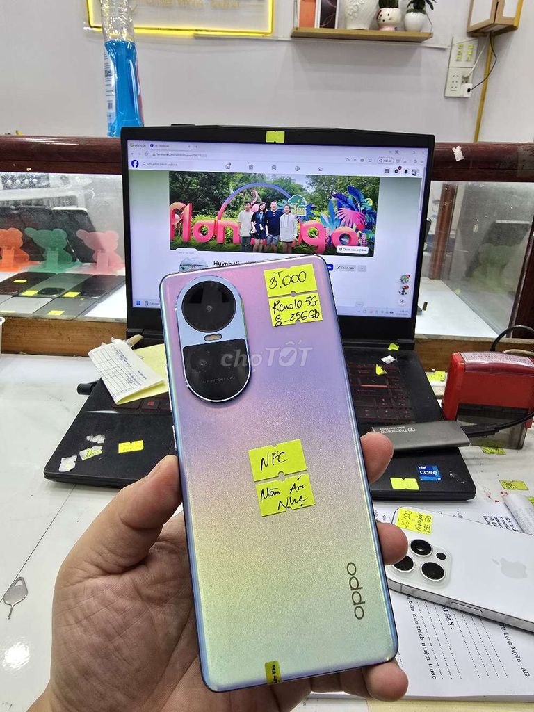 Oppo Reno10 5G 256GB - Màn Ám Viền. Mua bán Điện thoại tại Thành phố Long Xuyên An Giang được đăng bởi Facebook Cầm Đồ Thúy Vân hình 1