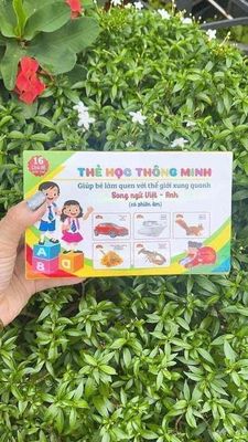 Bộ thẻ học song ngữ Việt Anh cho bé