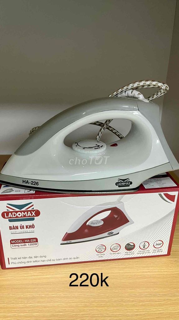 Bàn ủi khô LADOMAX HA-226. Mua bán Nội thất, đồ gia dụng khác tại Quận Hà Đông Hà Nội được đăng bởi Nguyễn Văn Tùng hình 1
