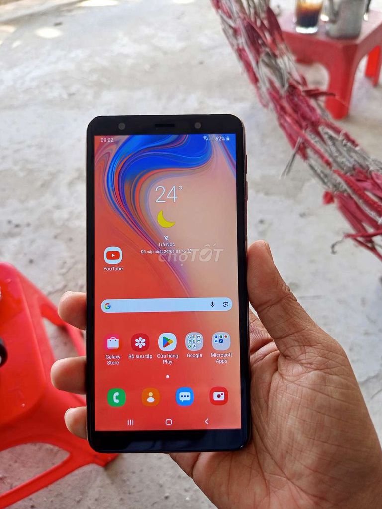 Samsung Galaxy A7 (2018) Vàng đồng. Mua bán Điện thoại tại Quận Ô Môn Cần Thơ được đăng bởi Trọng Đông hình 1