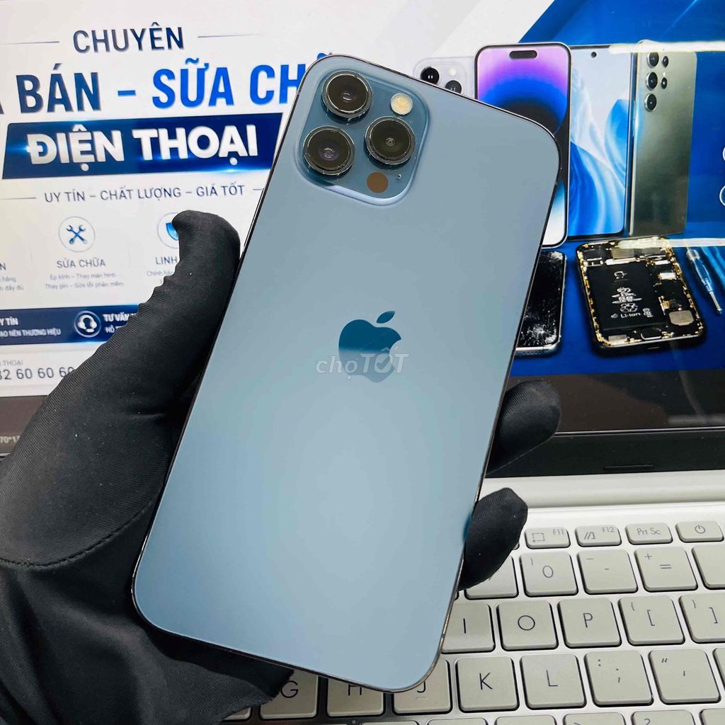 Apple iPhone 12 Pro Max 128GB Xanh Quốc Tế. Mua bán Điện thoại tại Thành phố Biên Hòa Đồng Nai được đăng bởi DT MOBILE BIÊN HOÀ hình 1
