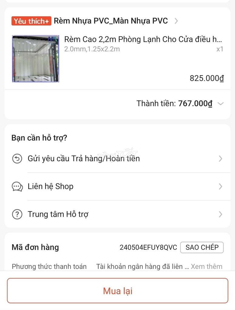 Rèm cửa Nhựa PVC 1.25m x 2.2m gần như mới. Mua bán Nội thất, đồ gia dụng khác tại Quận 1 Tp Hồ Chí Minh được đăng bởi hữu phước hình 1