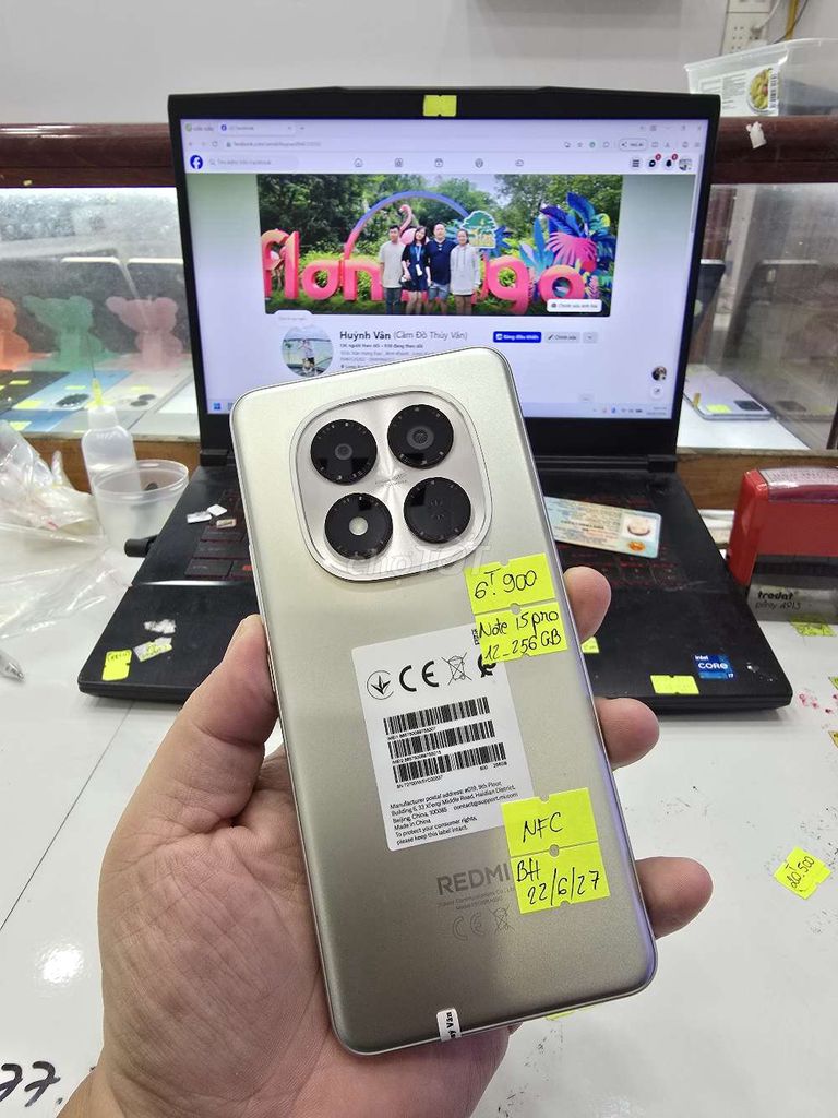 Xiaomi Note 15 Pro 12GB/256GB Vàng. Mua bán Điện thoại tại Thành phố Long Xuyên An Giang được đăng bởi Facebook Cầm Đồ Thúy Vân hình 1