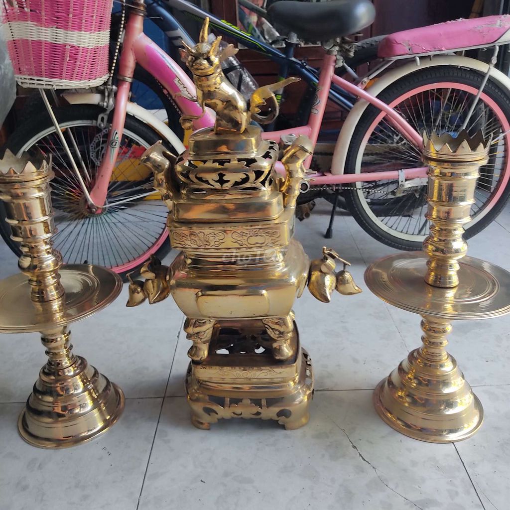 Lư đồng Đồng Cổ xưa 66cm 17kg