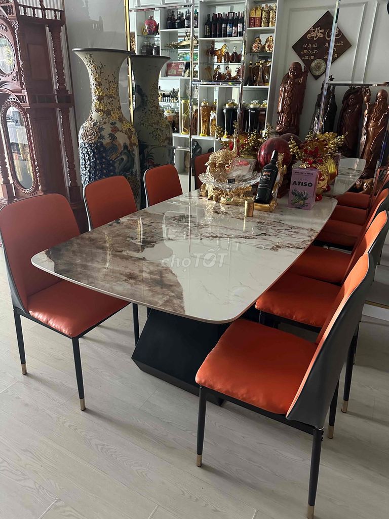 Bộ bàn ăn Mặt đá chân kim loại 6 ghế Rất mới. Mua bán Bàn ghế tại Quận 7 Tp Hồ Chí Minh được đăng bởi Yên hình 1