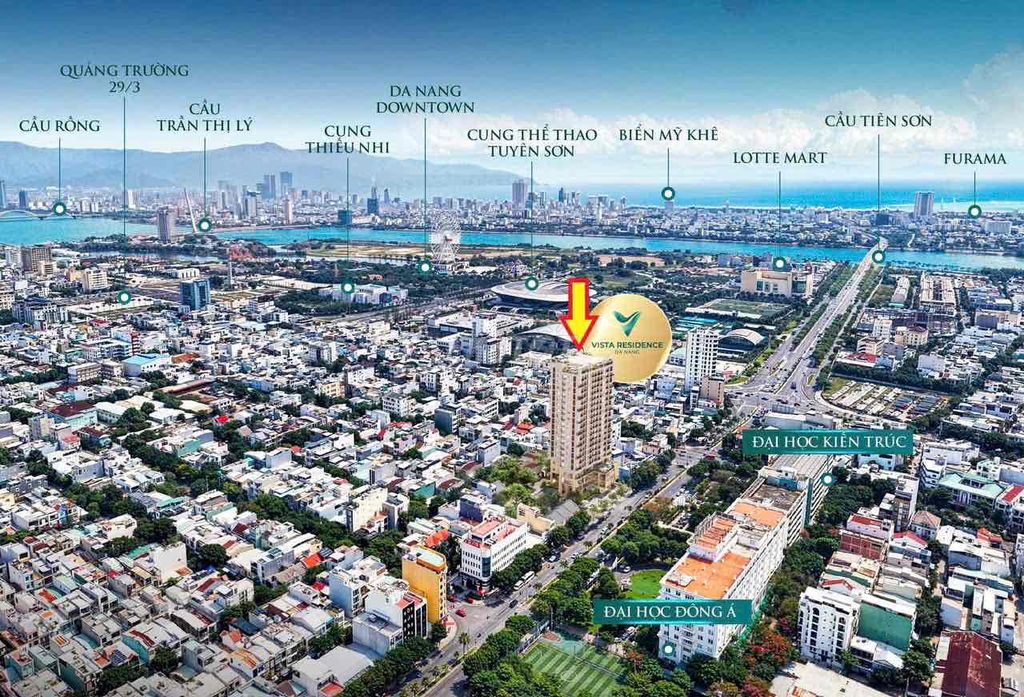 Vista Residence-Căn hộ cao cấp 2PN quận Hải Châu-xem pháo hoa trọn đời. Mua bán căn hộ/chung cư tại Quận Hải Châu Đà Nẵng được đăng bởi Nguyễn Phan Vũ Uyên hình 3