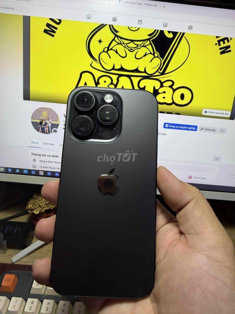 Apple iPhone 16 Pro 128GB Đen. Mua bán Điện thoại tại Quận Bình Thạnh Tp Hồ Chí Minh được đăng bởi Trang hình 1