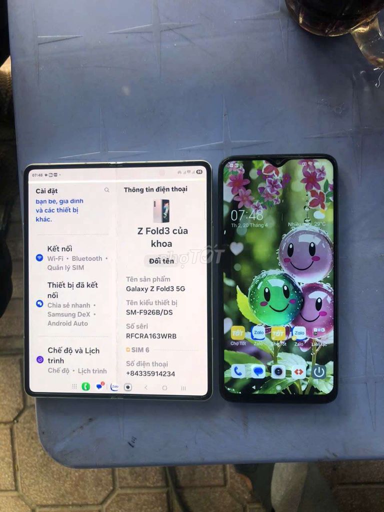 Samsung  Z Fold 3 +redmi note 8pro GL. Mua bán Điện thoại tại Quận 6 Tp Hồ Chí Minh được đăng bởi thịnh  hình 1