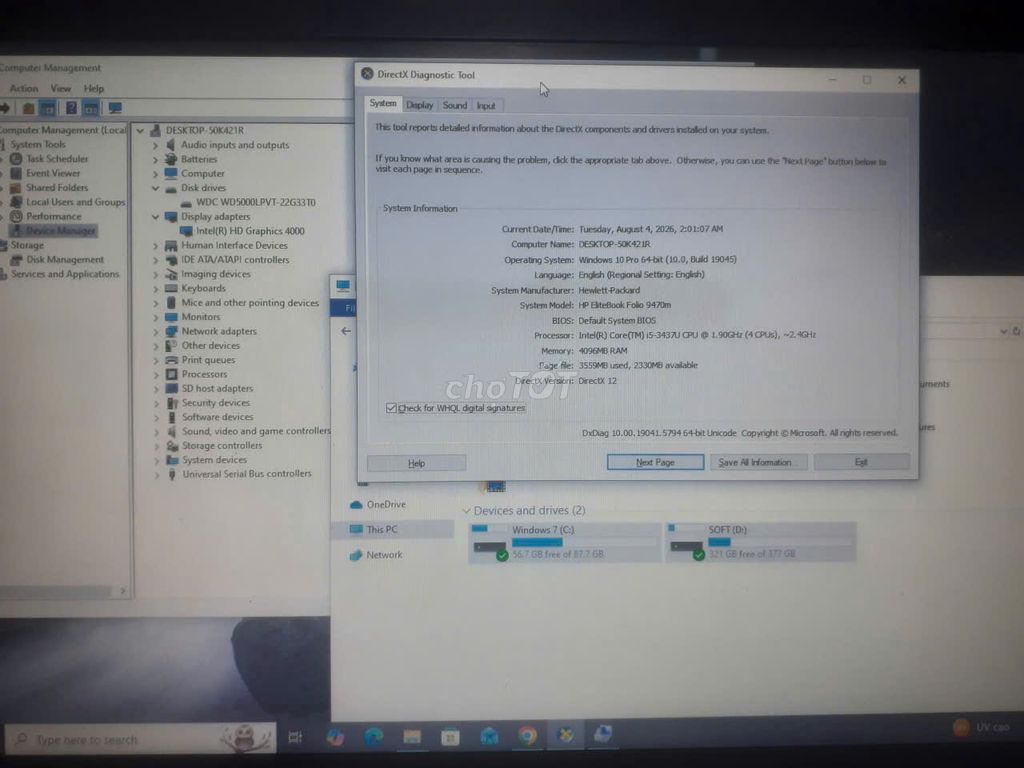 hp 9470 i5 3437u 4g xài ok+mua đổi pc laptop lk hư. Mua bán Laptop tại Huyện Hóc Môn Tp Hồ Chí Minh được đăng bởi thanh hình 1