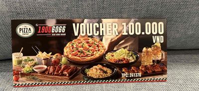 Voucher The pizza comapy dùng như tiền mặt giảm 30. Mua bán Đồ ăn, thực phẩm và các loại khác tại Thành phố Thủ Đức Tp Hồ Chí Minh được đăng bởi Ngân Nguyễn