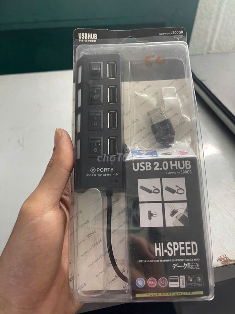 USB Hub 4 cổng USB 2.0 Đen. Mua bán Phụ kiện (Màn hình, Chuột...) tại Thành phố Thủ Đức Tp Hồ Chí Minh được đăng bởi Cũ Giá Rẻ hình 1