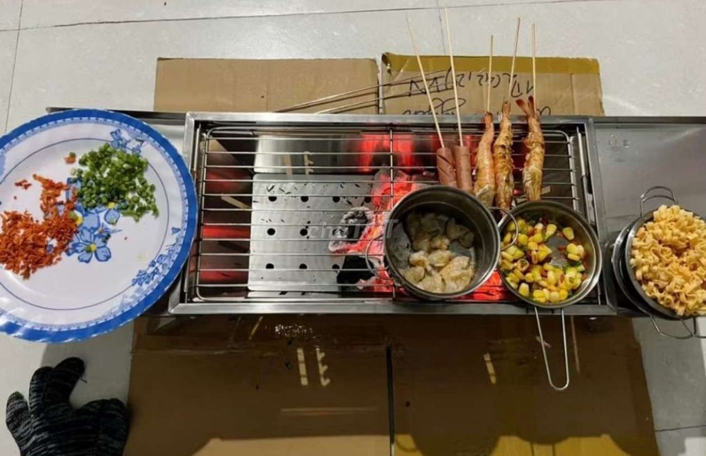 Bếp nướng than Thép không gỉ Bạc Gấp gọn. Mua bán Bếp, lò, đồ điện nhà bếp tại Quận 10 Tp Hồ Chí Minh được đăng bởi Phương Thùy hình 1