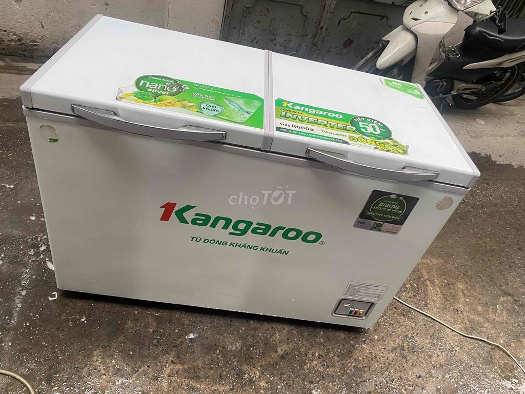 tủ đông kagaroo hai chế độ 320l giàn đồng