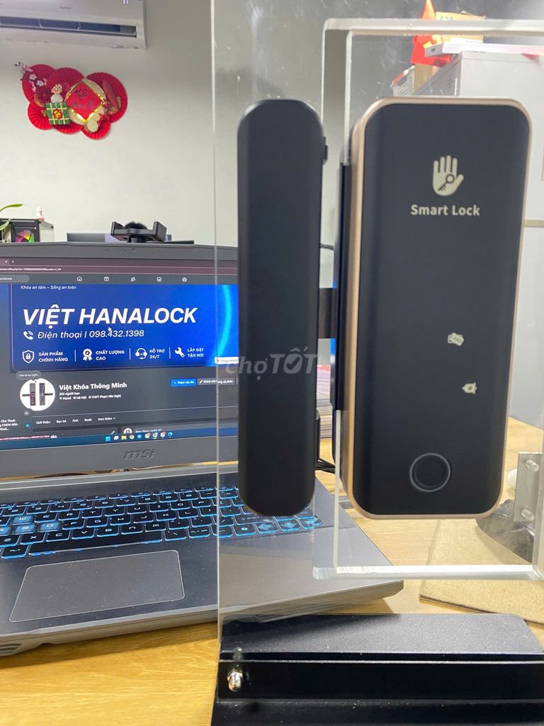 Khóa điện tử cửa kính. Dịch vụ tại Quận Hai Bà Trưng Hà Nội được đăng bởi HANALOCK hình 1