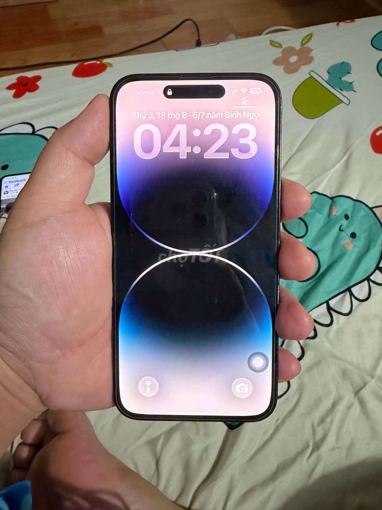14 Pro Max 256GB Đen Đã thay màn, pin bảo trì. Mua bán Điện thoại tại Quận Hoàng Mai Hà Nội được đăng bởi Lê Anh Minh hình 1
