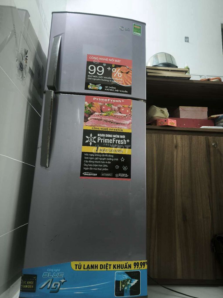 Tủ lạnh LG 220L Xám. Mua bán Tủ lạnh tại Quận Cái Răng Cần Thơ được đăng bởi Chuột Chiên hình 1