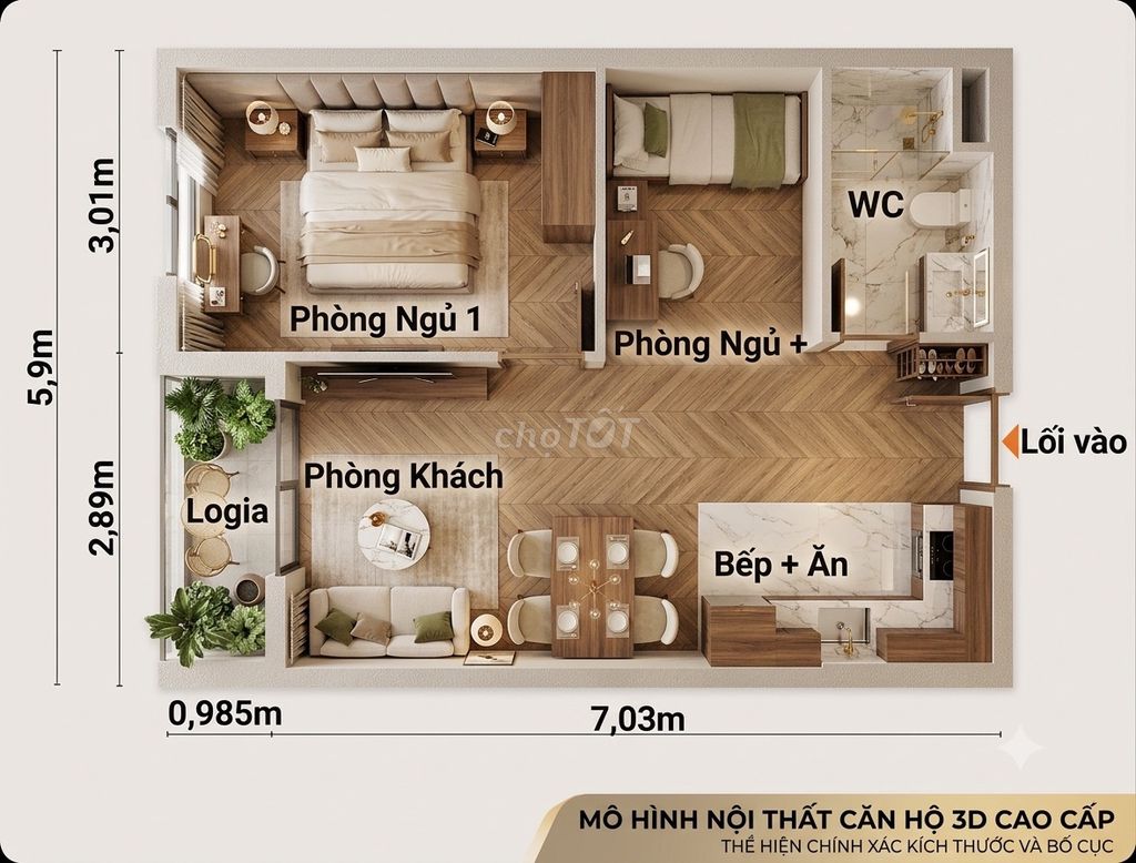 Từ 564tr căn 48m tháng góp 4tr7 Đường D23 có 2 cổng vào