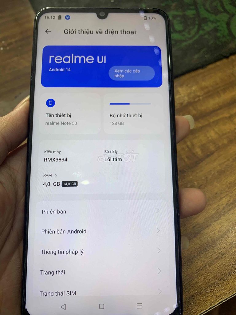 Realme Note 50 128GB Tím RAM 4 GB. Mua bán Điện thoại tại Quận Hai Bà Trưng Hà Nội được đăng bởi Nguyễn Trọng Anh hình 1