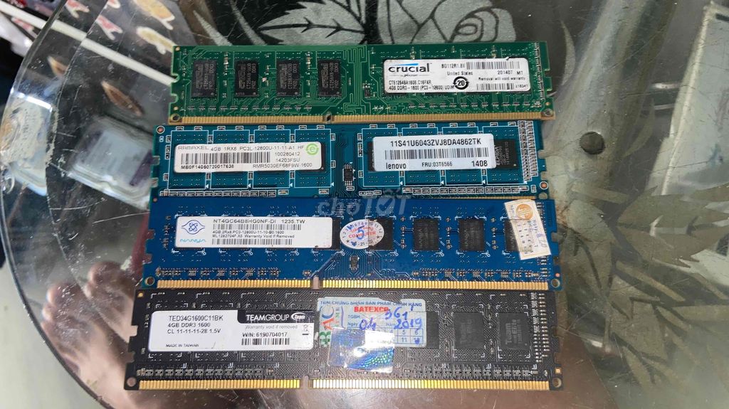 ram ddr3 4gb bus 1600 nhiều hiệu