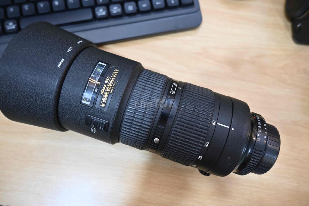 Ống kính Nikon 80-200 f2.8 đời 3 Đẹp. Mua bán Máy ảnh, Máy quay tại Quận Tân Bình Tp Hồ Chí Minh được đăng bởi Lê Thị Phương Thảo hình 1