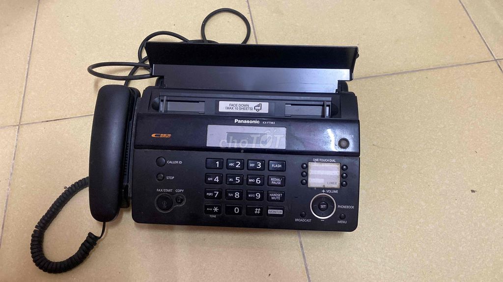 Máy Fax Panasonic KX-FT983 Đen Đã sử dụng. Mua bán Đồ dùng văn phòng tại Quận Hồng Bàng Hải Phòng được đăng bởi Trung Lê hình 1