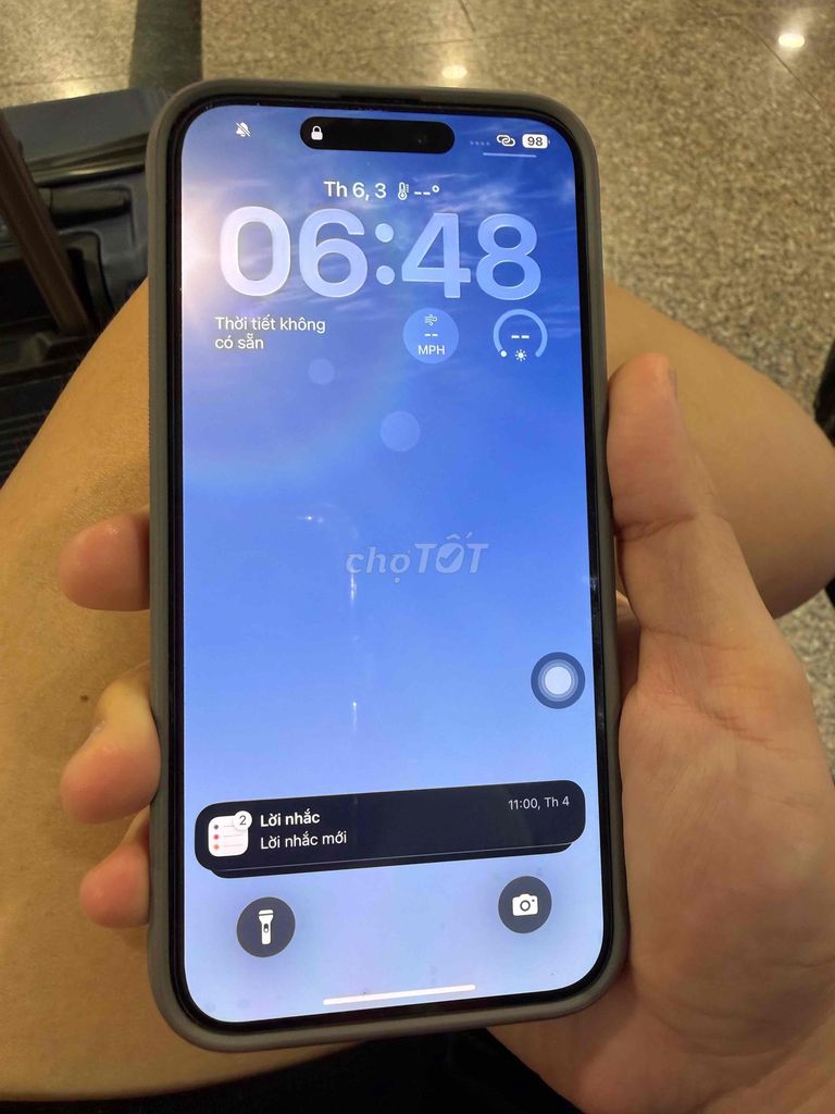 iPhone 15 Pro Max 512GB Xanh Dương Quốc Tế. Mua bán Điện thoại tại Quận Cẩm Lệ Đà Nẵng được đăng bởi Tư Lê Đình hình 1