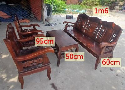 Bộ bàn ghế salon gỗ trà#sa lông gỗ tự nhiên caocấp