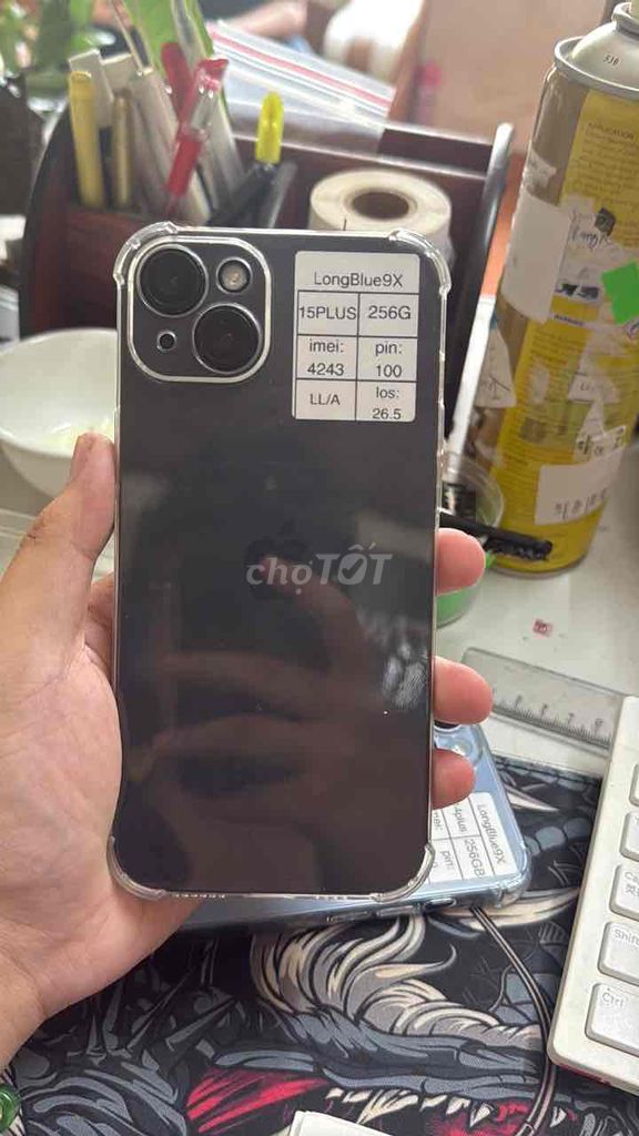 Apple iPhone 15 Plus 256GB Đen Mới. Mua bán Điện thoại tại Quận Cầu Giấy Hà Nội được đăng bởi Long blue 9x hình 1