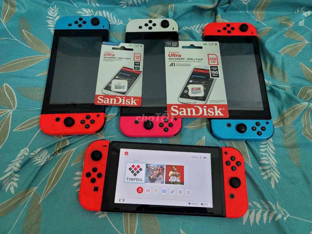 Máy game Nintendo Switch V1 hắc mod chip