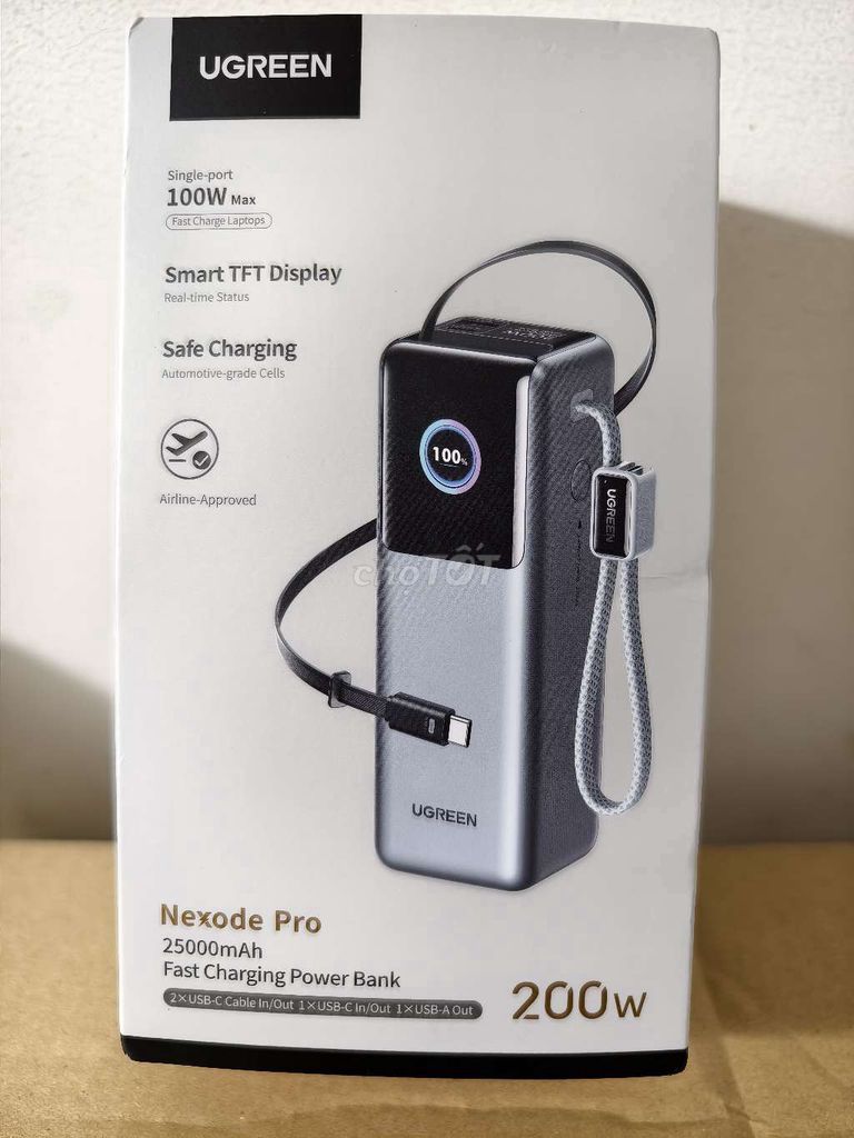 Sạc dự phòng UGREEN PB728 Xám. Mua bán Phụ kiện (Màn hình, Chuột...) tại Huyện Trảng Bom Đồng Nai được đăng bởi bao hoang hình 1