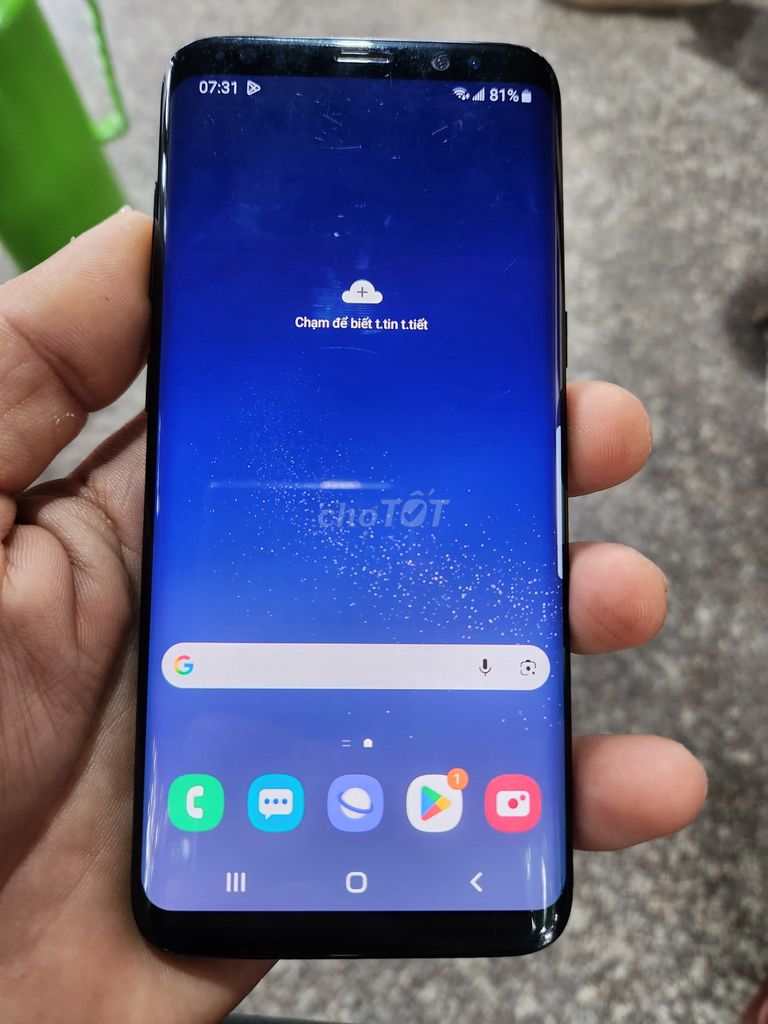 Samsung S8 Đen full chức năng. Mua bán Điện thoại tại Thành phố Thủ Đức Tp Hồ Chí Minh được đăng bởi Thuật TV hình 1