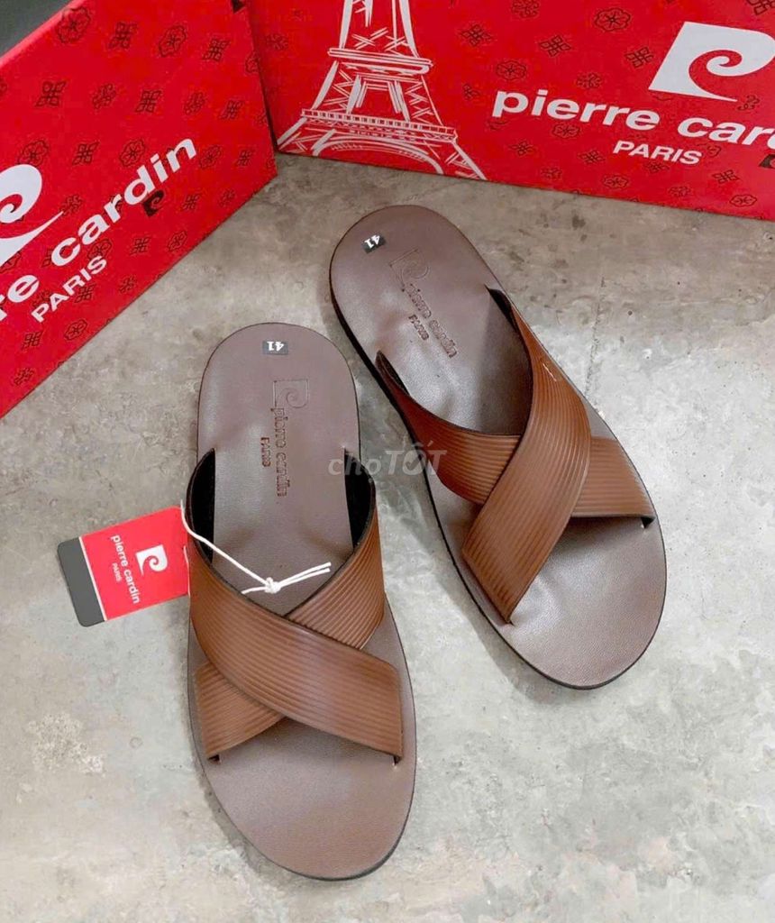 Dép Pierre Cardin nâu