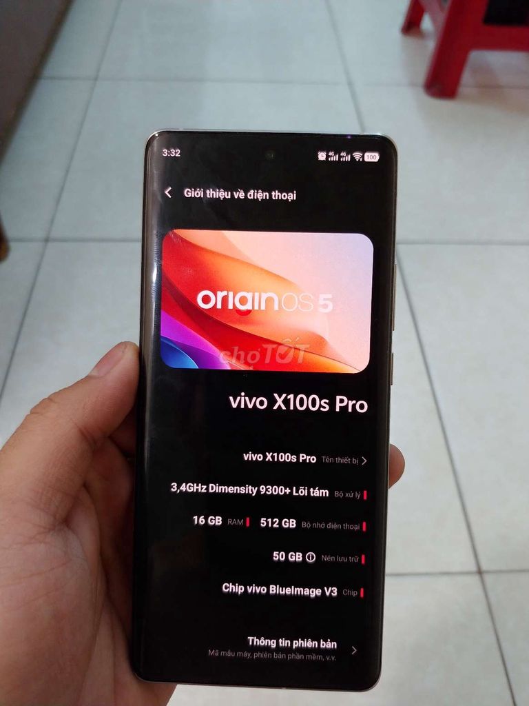 Vivo X100S Pro 16/512 có sạc cáp