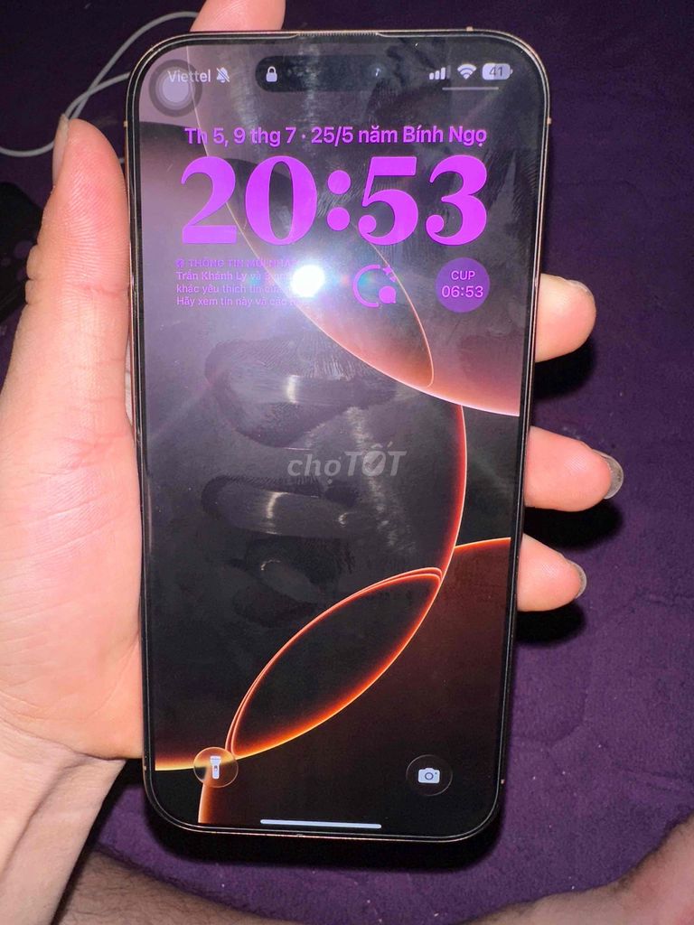 Apple iPhone 16 Pro Max Vàng Titan 99%. Mua bán Điện thoại tại Huyện Đông Anh Hà Nội được đăng bởi Văn Đan  hình 1