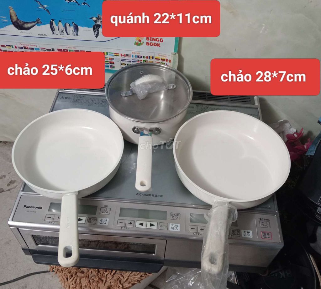 Bộ chảo và quánh CAROTE Inox. Mua bán Dụng cụ nhà bếp tại Huyện Vĩnh Cửu Đồng Nai được đăng bởi Bùi kim loan hình 1