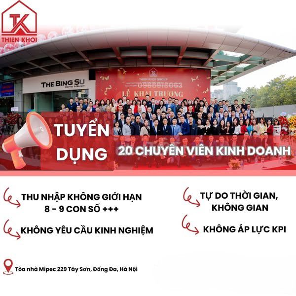 Chiêu mộ cộng tác viên BĐS, được đào tạo nghề 100%. Việc làm Nhân viên kinh doanh tại Quận Bắc Từ Liêm Hà Nội được đăng bởi Hoàng Chí Thành hình 1