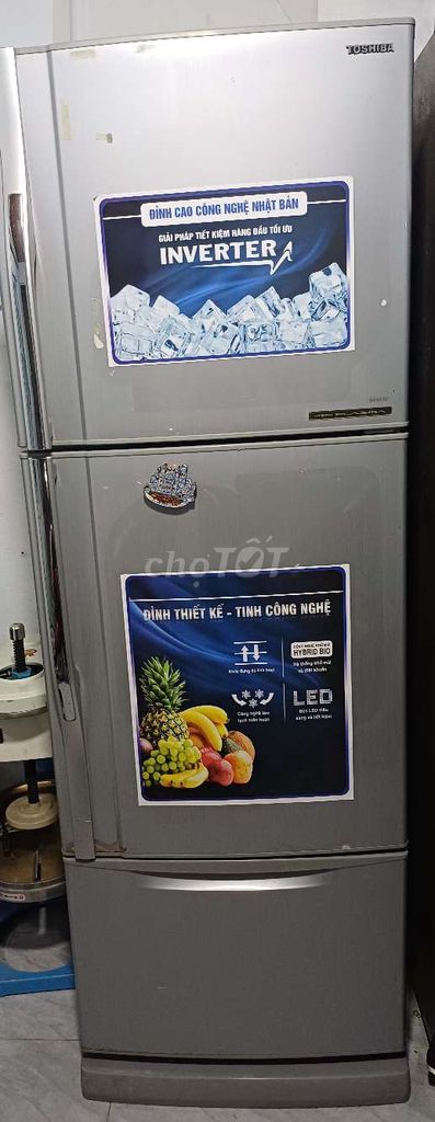 Tủ lạnh Toshiba GR-R35VDV Xám 305L. Mua bán Tủ lạnh tại Thành phố Vũng Tàu Bà Rịa - Vũng Tàu được đăng bởi Đỗ Kim Tuyền hình 1