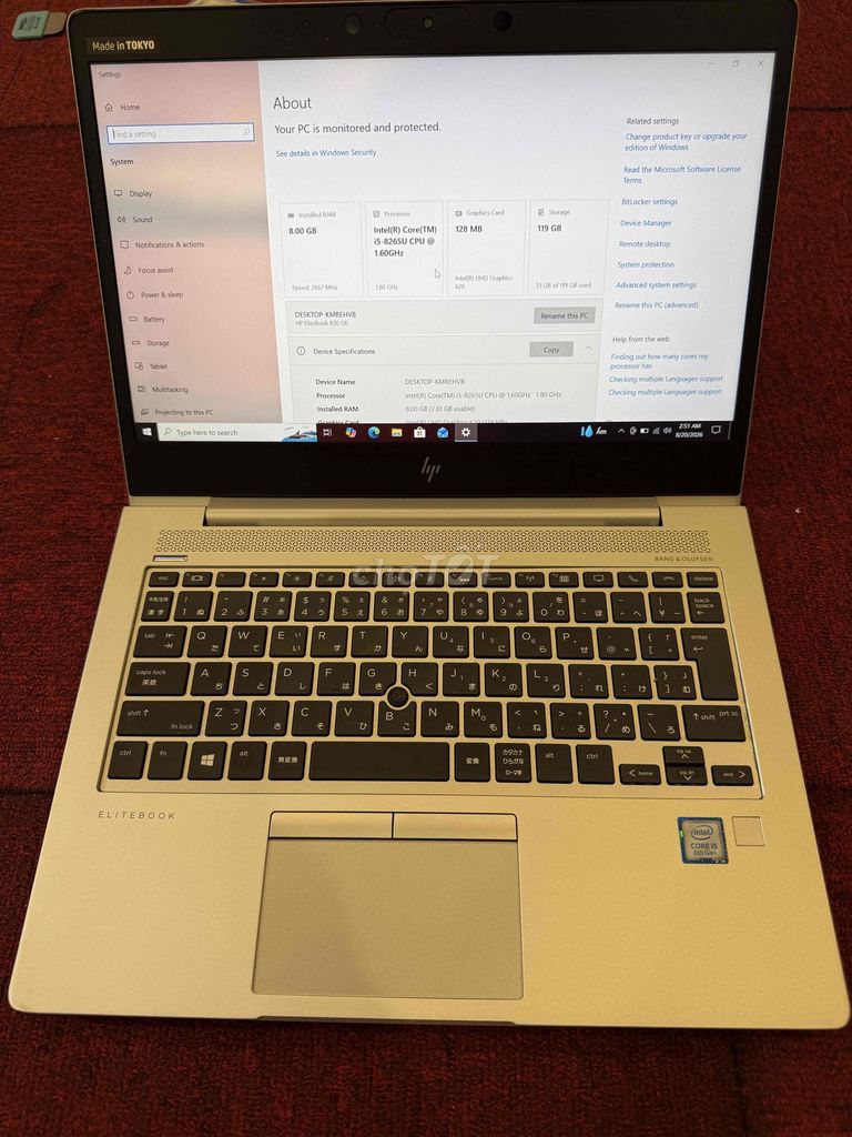 HP EliteBook 830 G6 i5 gen8 8GB/128GB. Mua bán Laptop tại Huyện Hoài Đức Hà Nội được đăng bởi Thế Đại hình 1